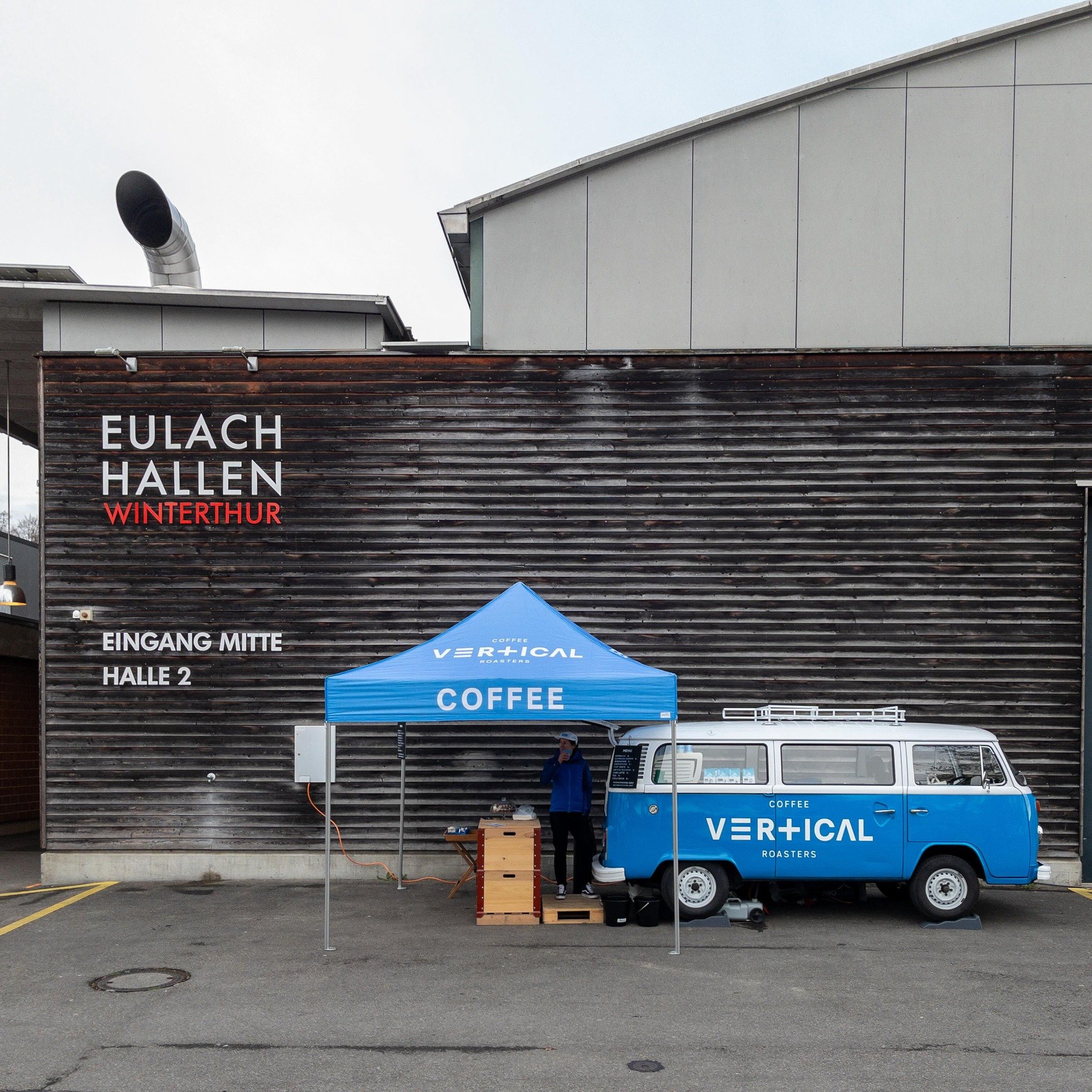 Our home for the next three mornings 💙 While the smart folks take their exams in accounting 💙 we&lsquo;ll keep them well-caffeinated so they&lsquo;ll hopefully all pass 💙 We&lsquo;re here Wed/Thu/Fri from 8am until noon/after lunch 💙 so if you&ls