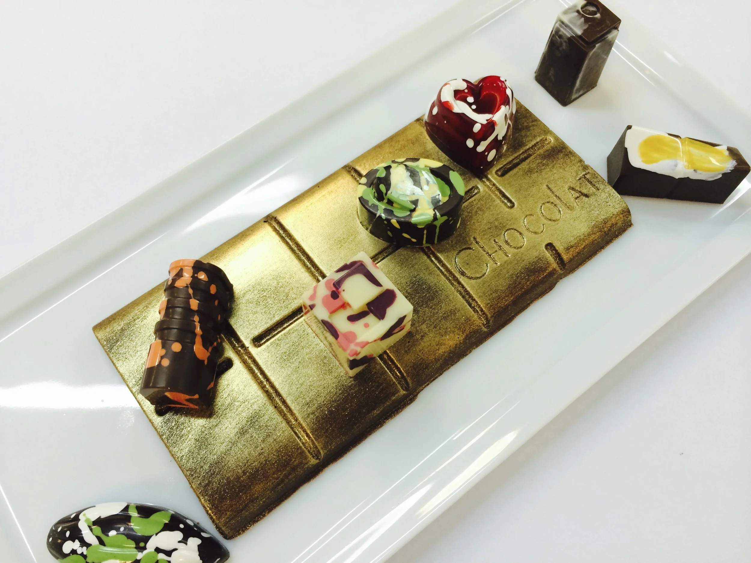 "Solid Gold" Tablet With Pralines