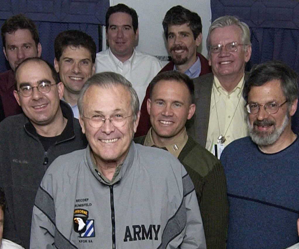 With Sec Rumsfeld, 2005.
