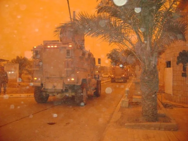 Sandstorm, Camp Liberty, Baghdad.