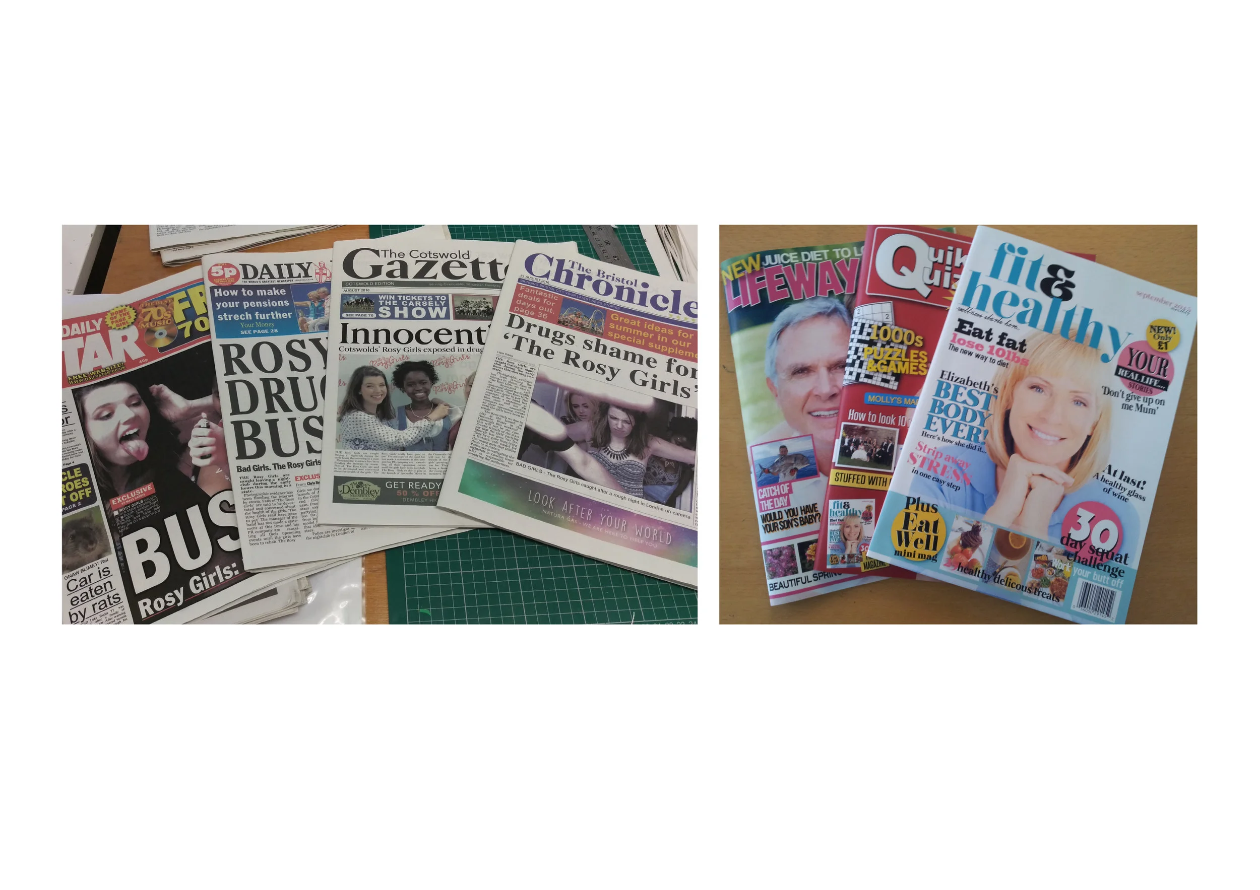 Various episodes: Newspapers, Magazines, Books & Packaging
