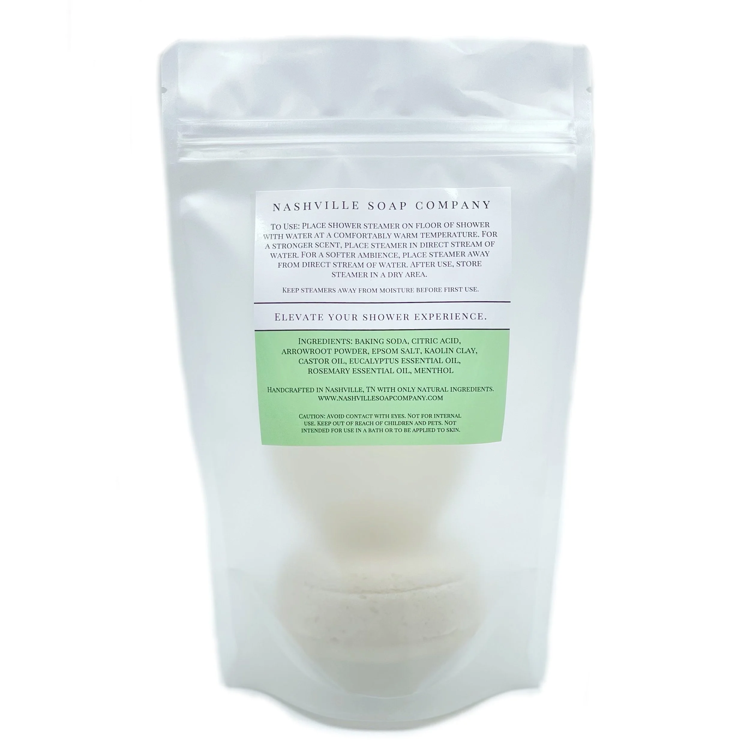 Breathe Shower Steamers Eucalyptus & Rosemary — Nashville Soap Company