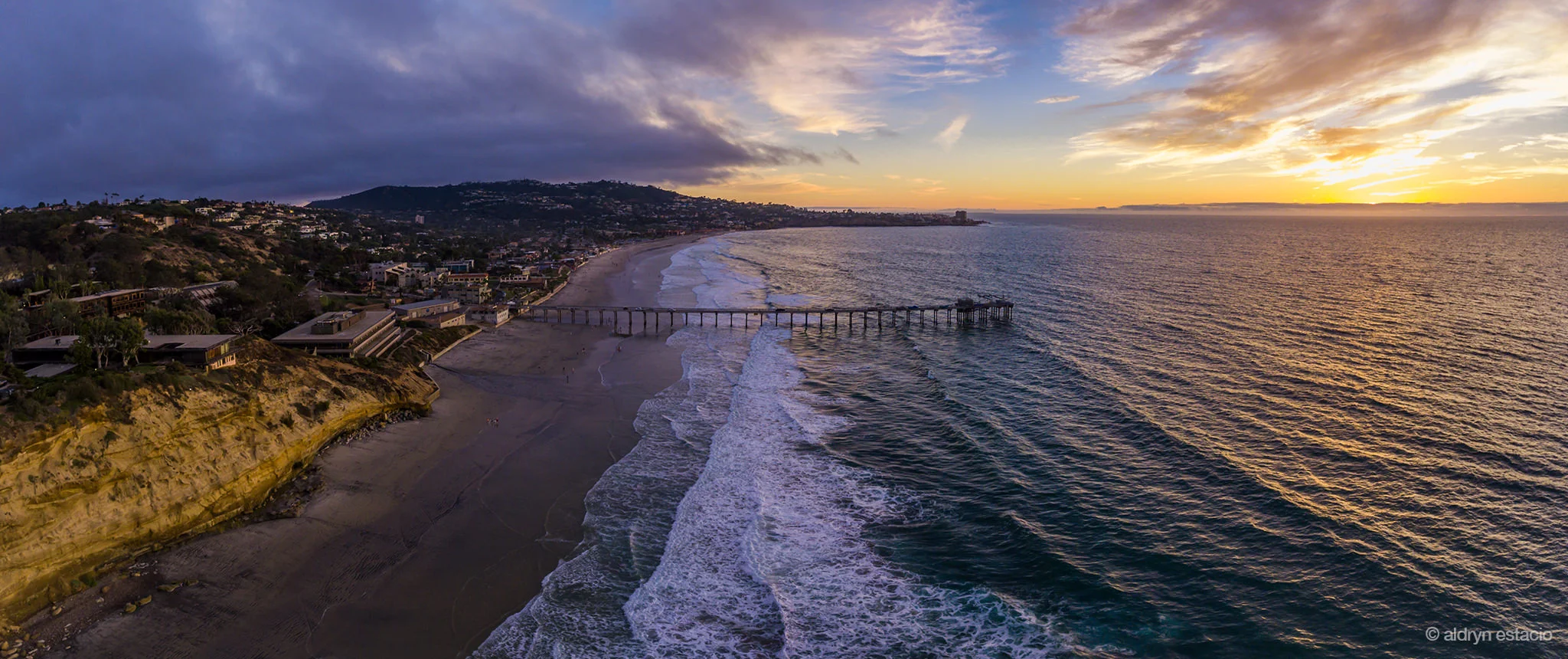 {Fall Sunset} Scripps Pier La Jolla, CA