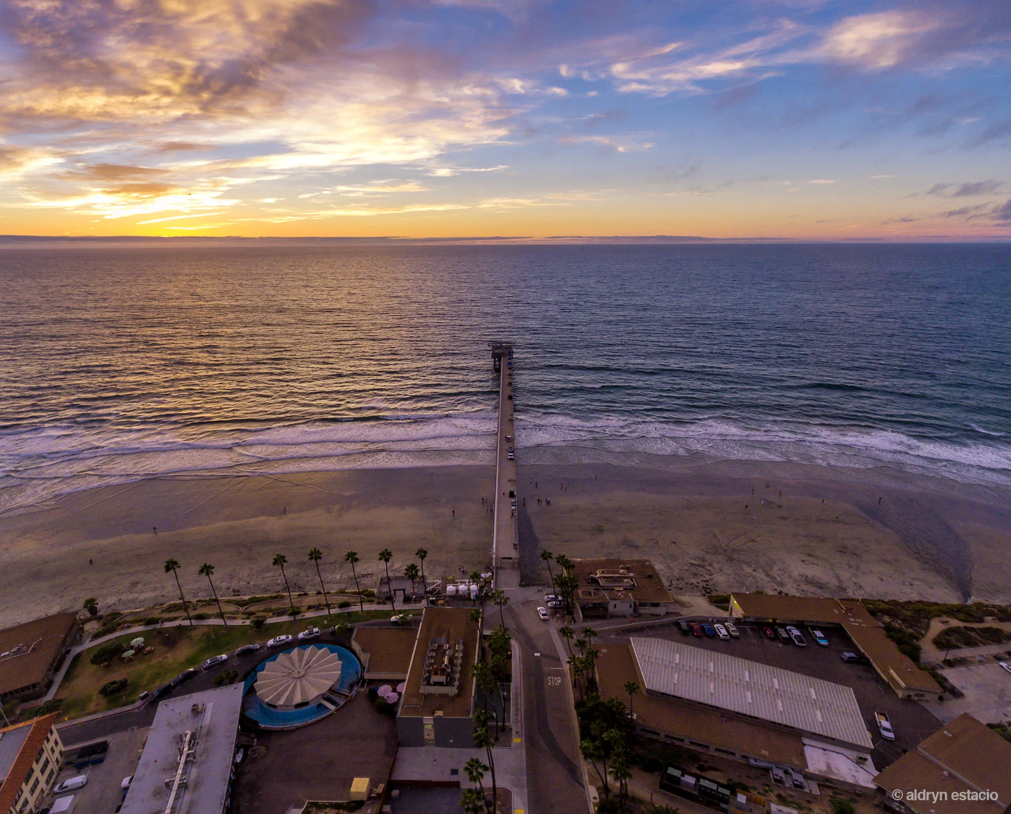 {Above the Pier} Vertical Panoramic