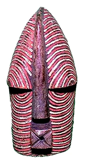 Democratic Republic of Congo</br></br>Kifewebe Tribal Mask</br></br>Carved wood