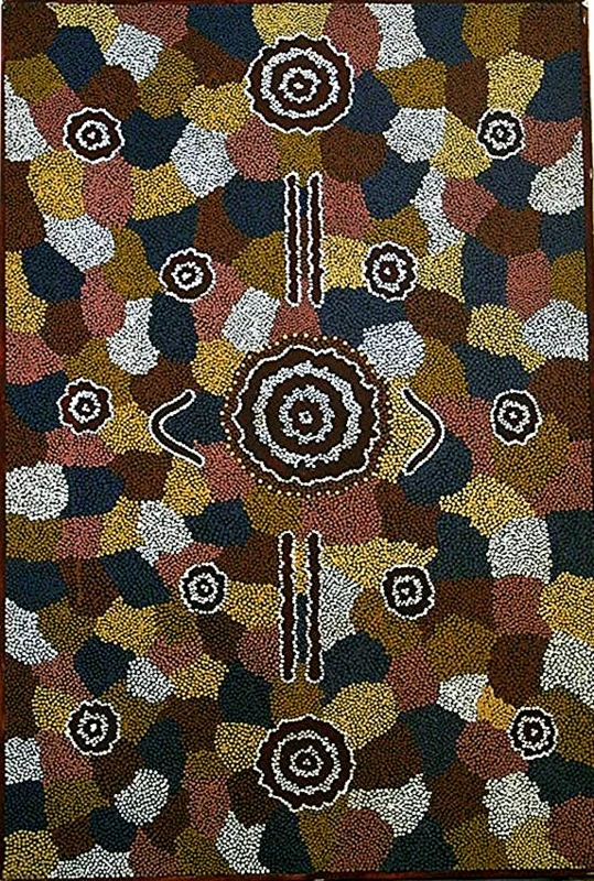 Judith Ross Nala</br></br><i>Water Dreaming</i></br></br>Acrylic on Canvas</br></br>35½ x 23½ in.</br></br>c.1990