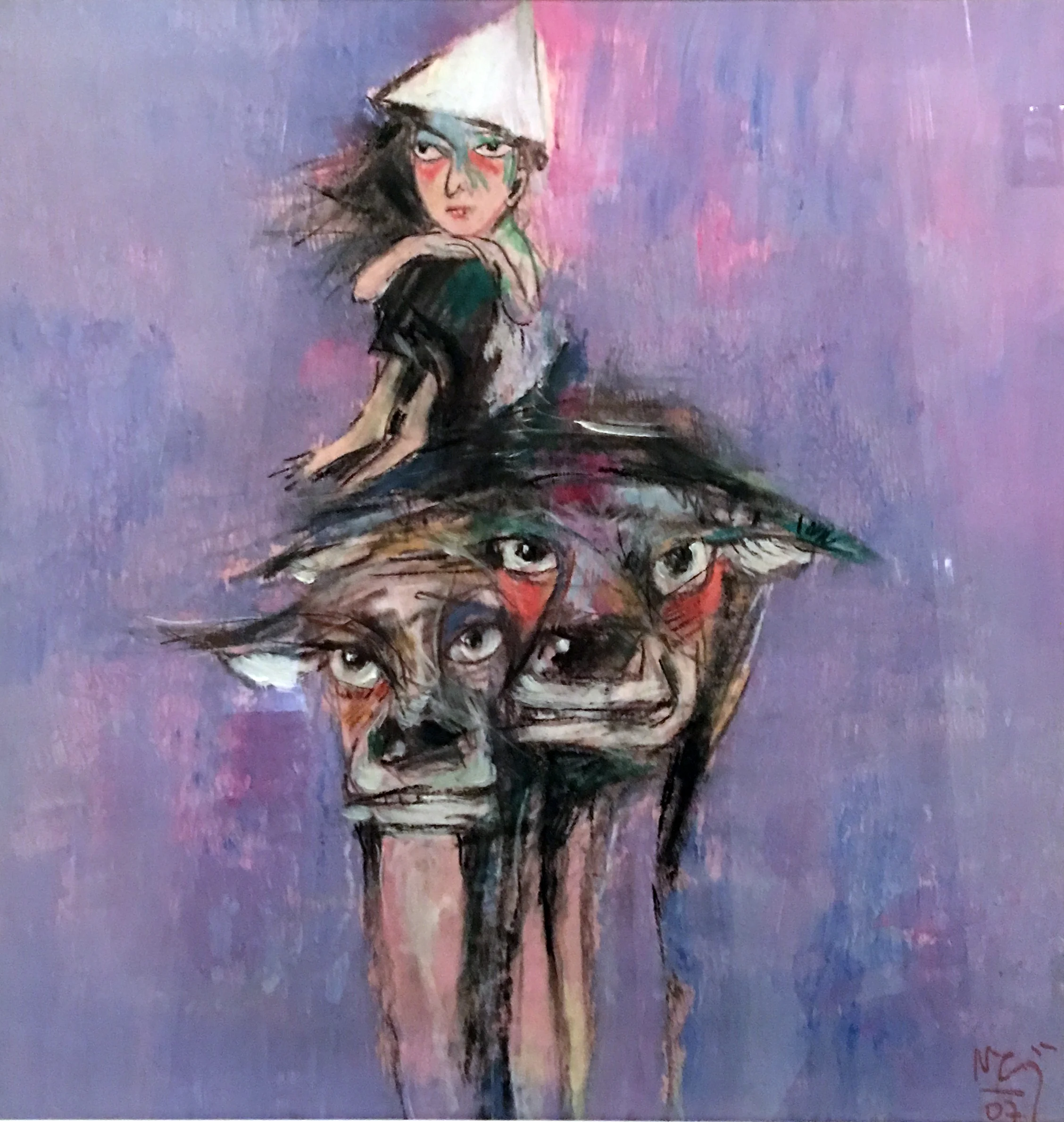 Nguyen Van Cuong</br></br><i>Untitled</i></br></br>Pastel on paper</br></br>22 x 21 in.</br></br>2007