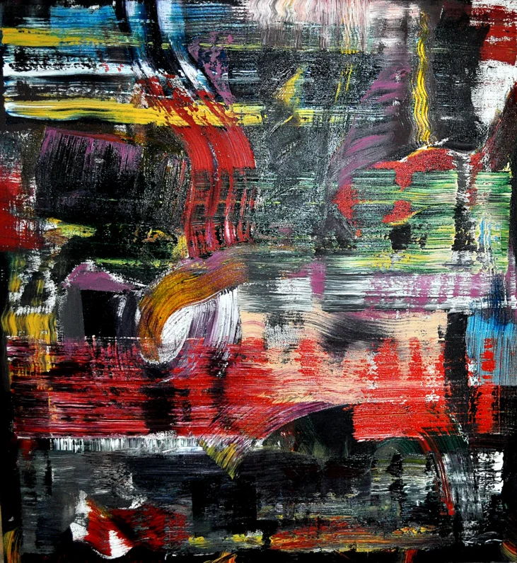 David Haberman, Storm Series VIII, Acrylic on canvas, 66 x 60 in., 1991