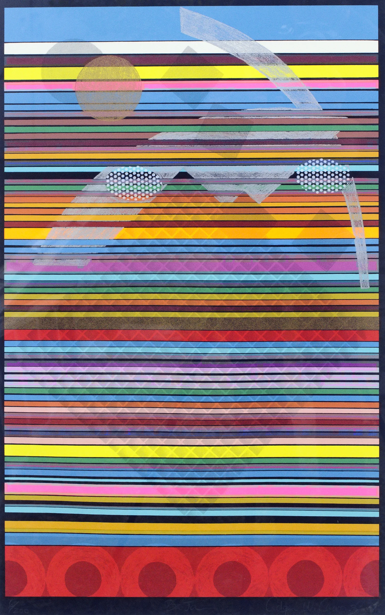 Adger Cowans</br></br><i>BaJa</i></br></br>Lithograph</br></br>27½ x 17 in.</br></br>1977