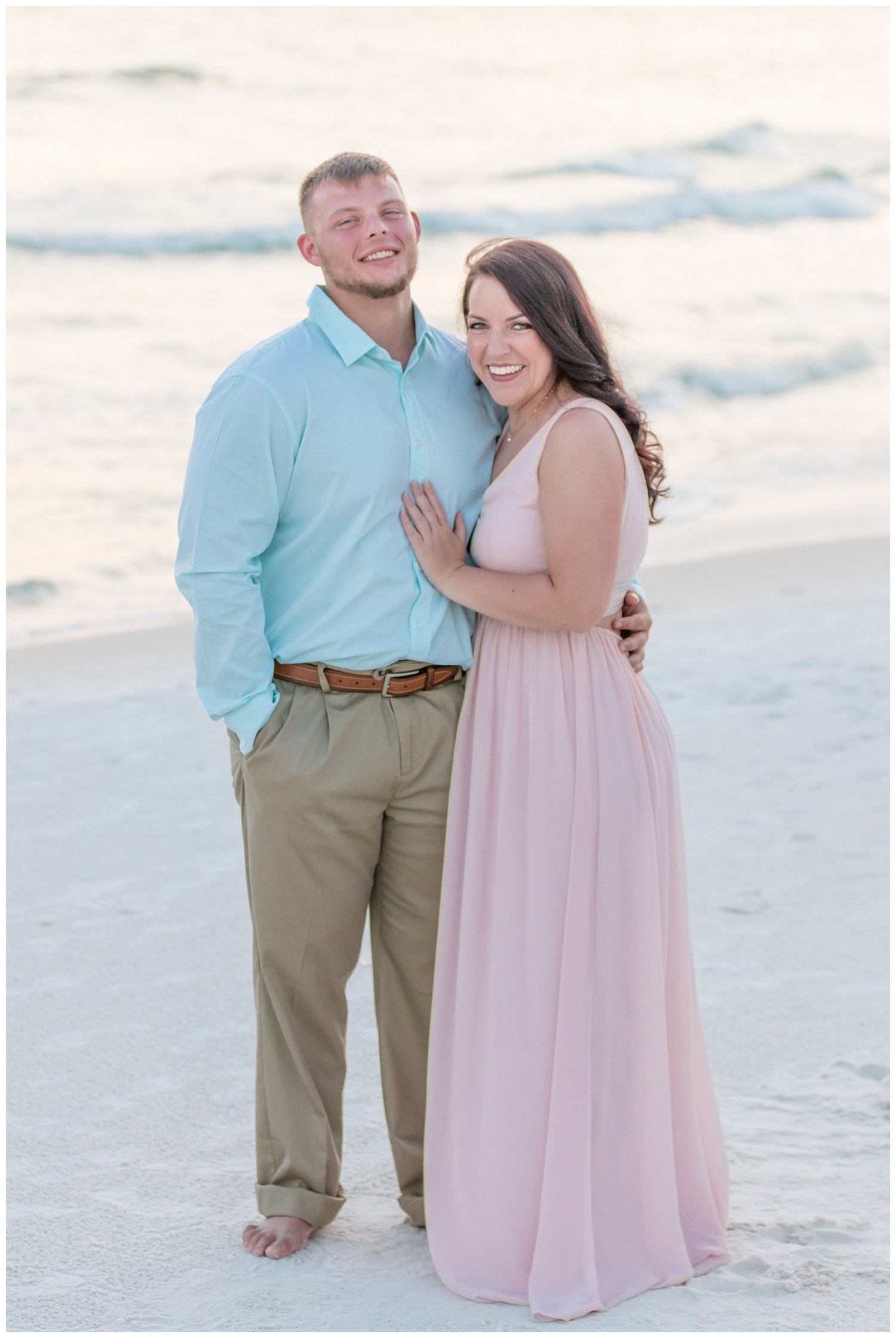 Panama city beach proposal session during couples session