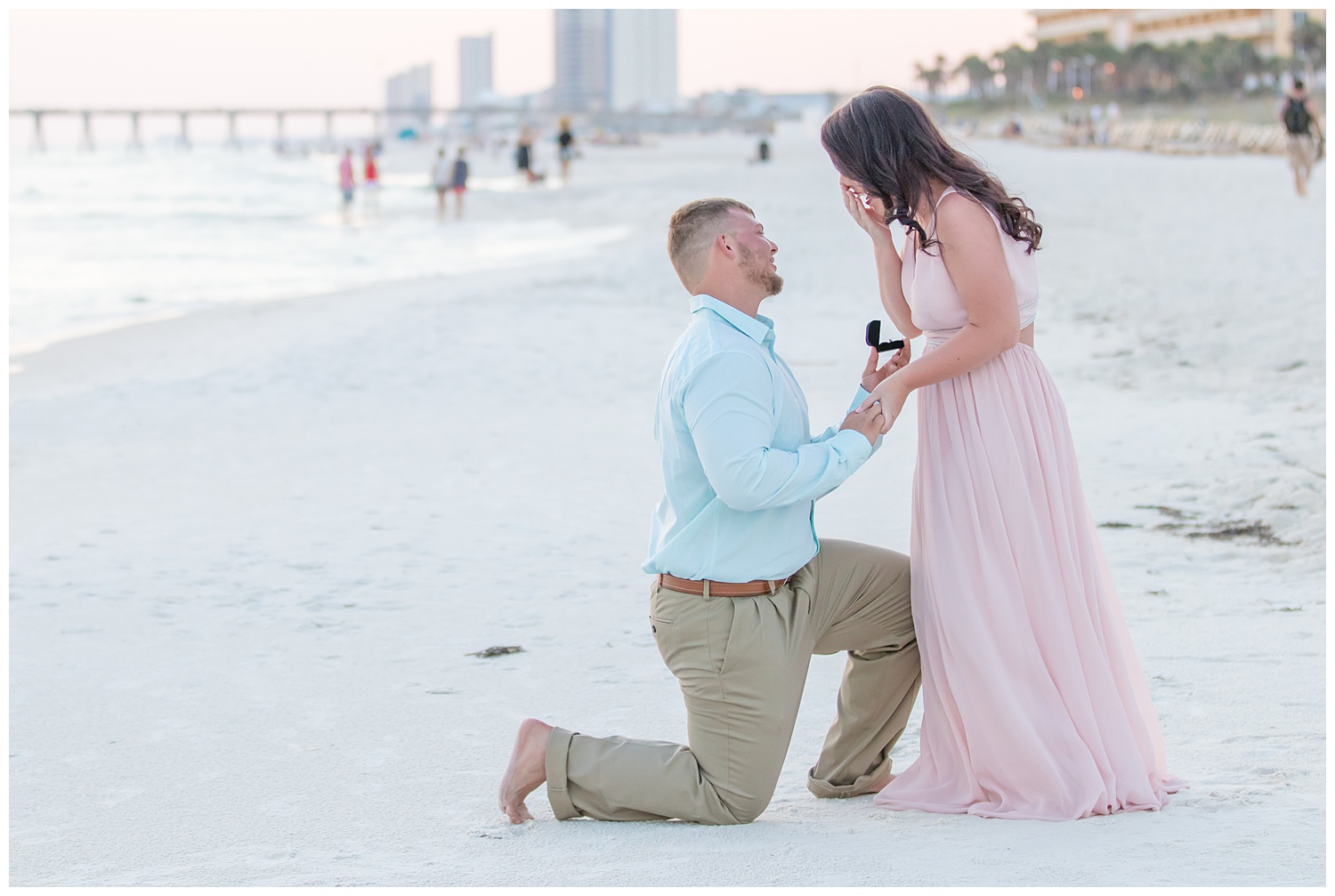 engagement session on the beach in Florida 