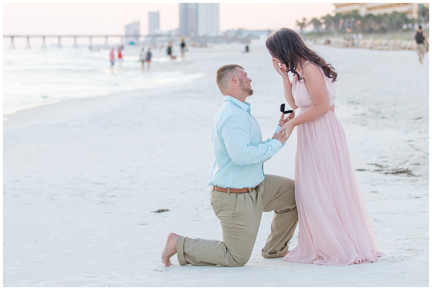engagement session on the beach in Florida