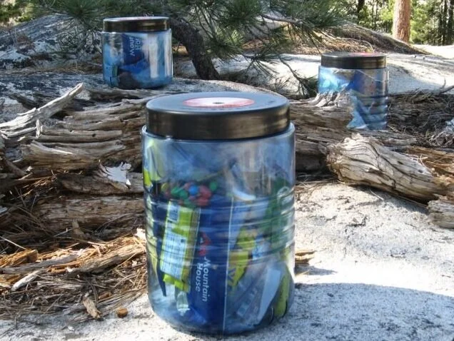 “Bear canisters” reduce but do not eliminate the risk of attracting bears with food odours.