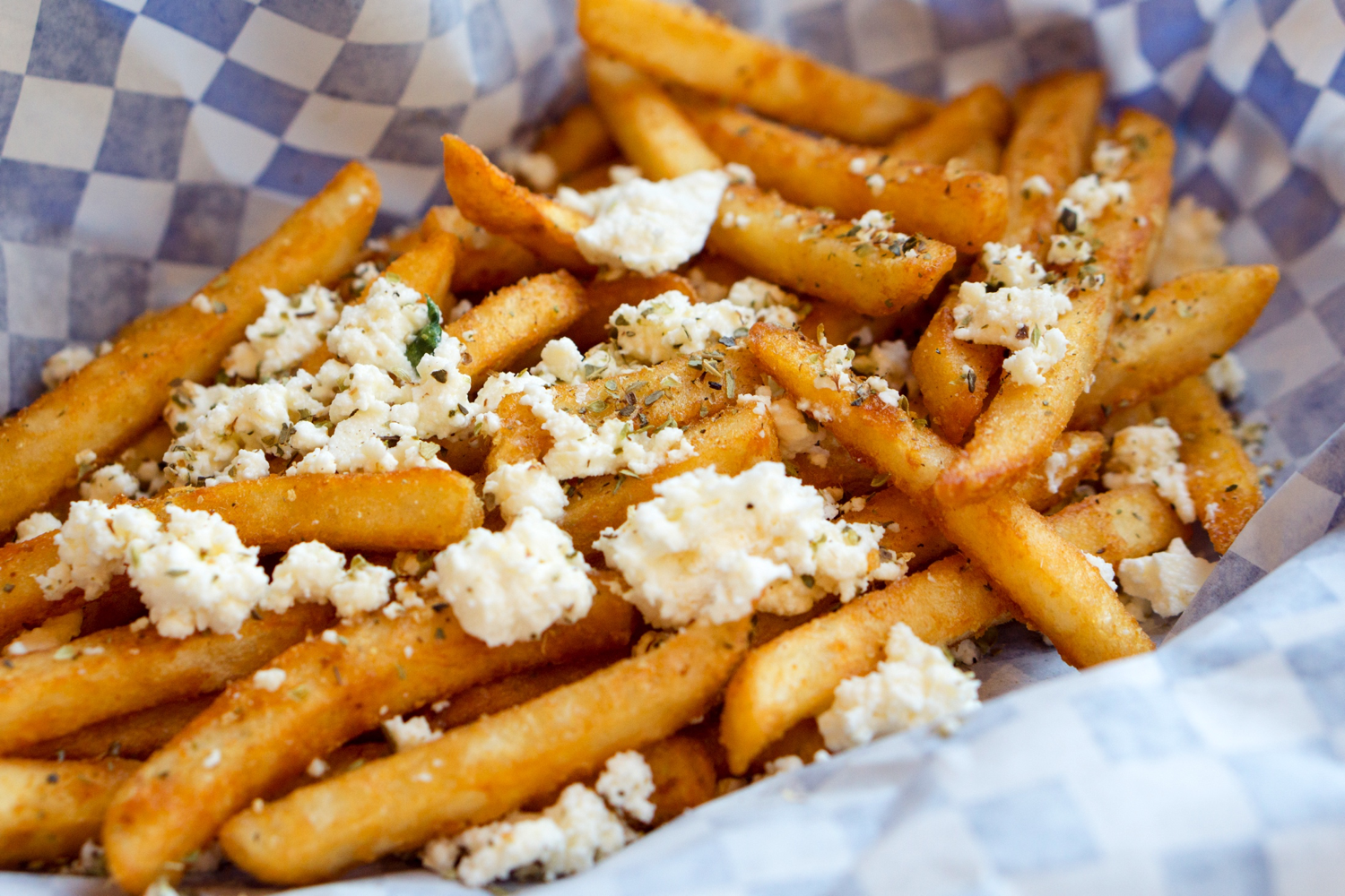 Greek Fries with Feta Cheese 