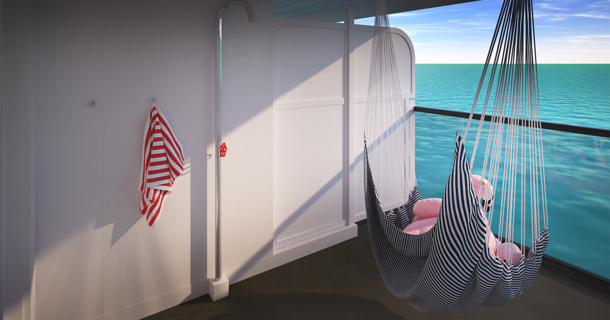 Suite balcony with hammock