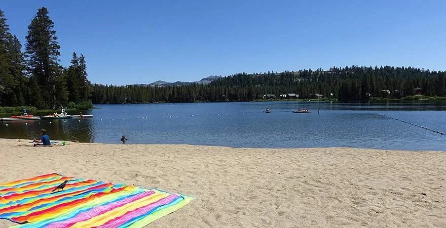 Serene, sandy beaches! Photo from Tahoe Activities . 