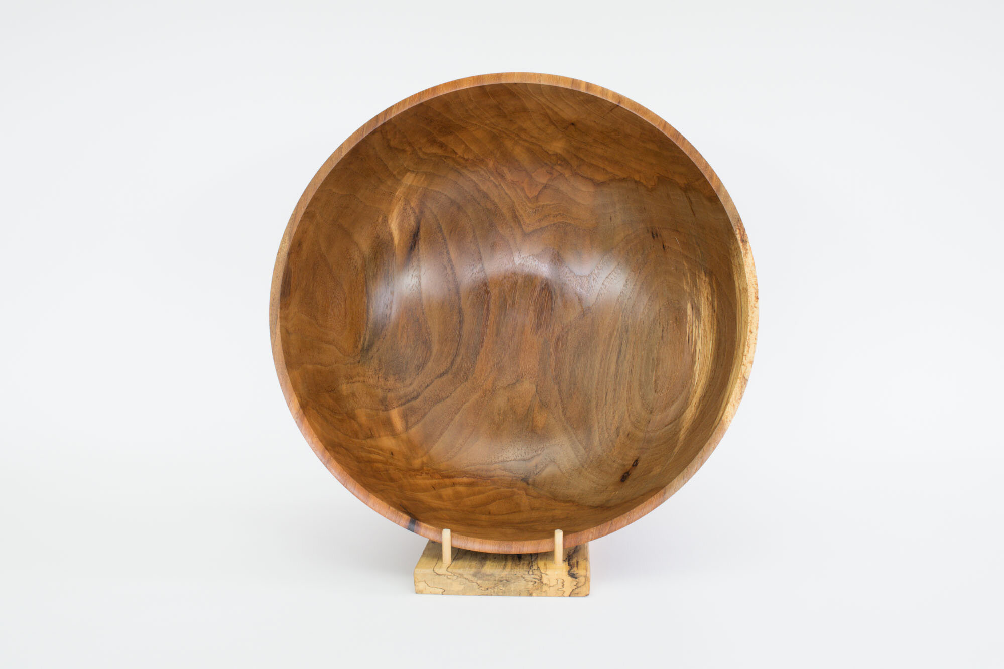 Spalted pecan bowl, 15.75" x 6"