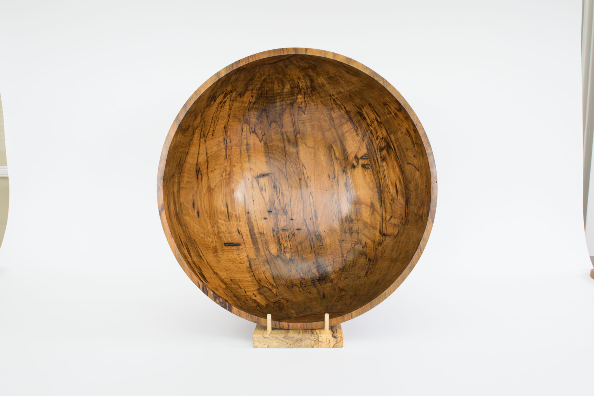 Spalted magnolia bowl, 17" x 6.75"