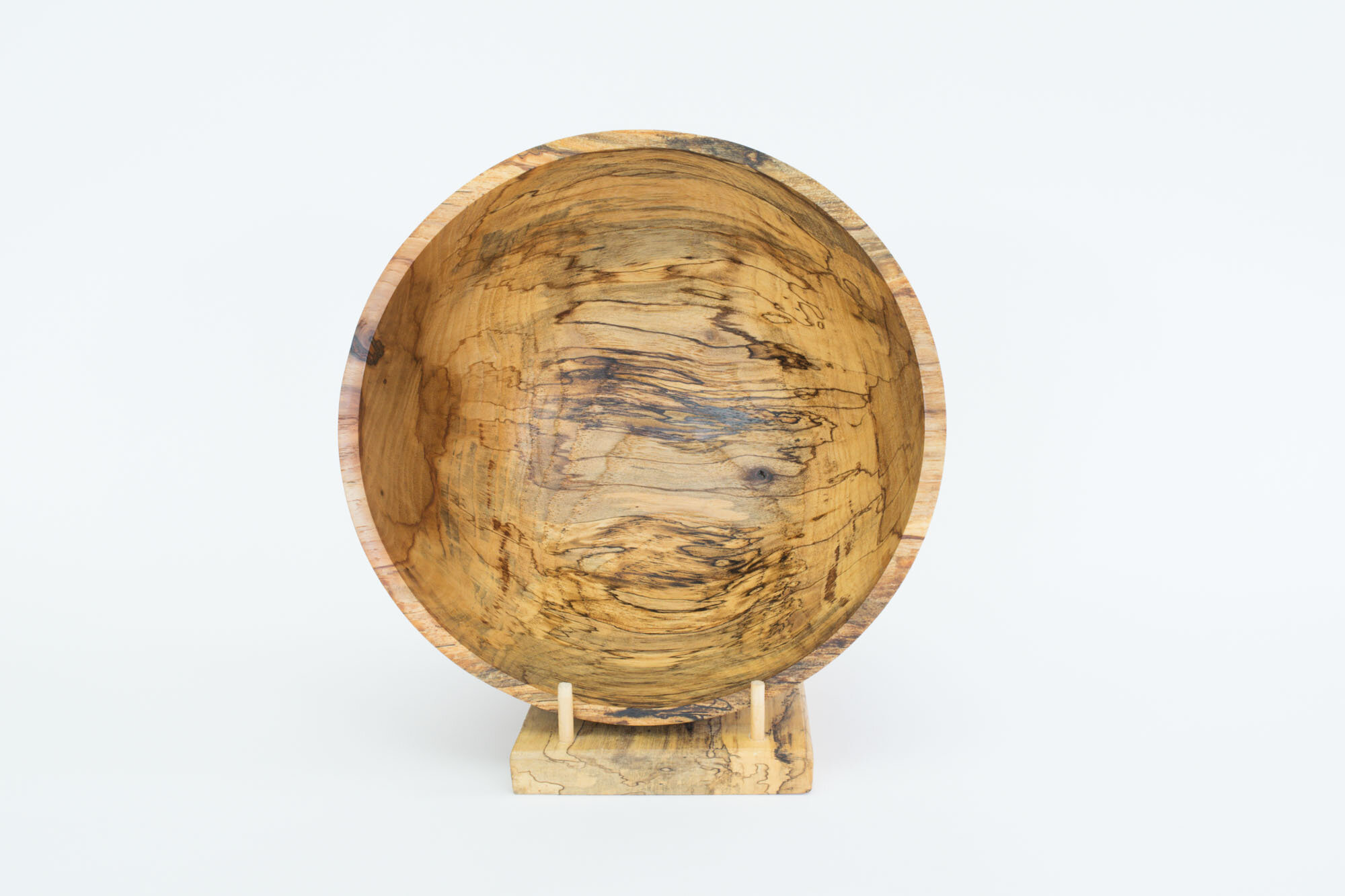 Spalted pecan bowl, 12.75" x 6.25"