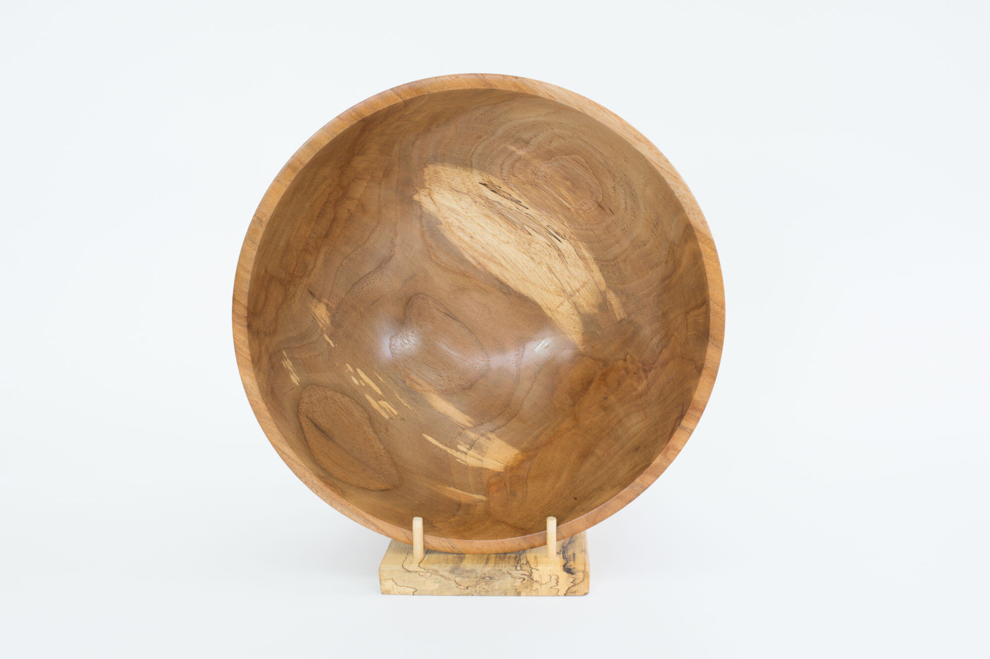 Spalted pecan bowl, 12.25" x 5.5"