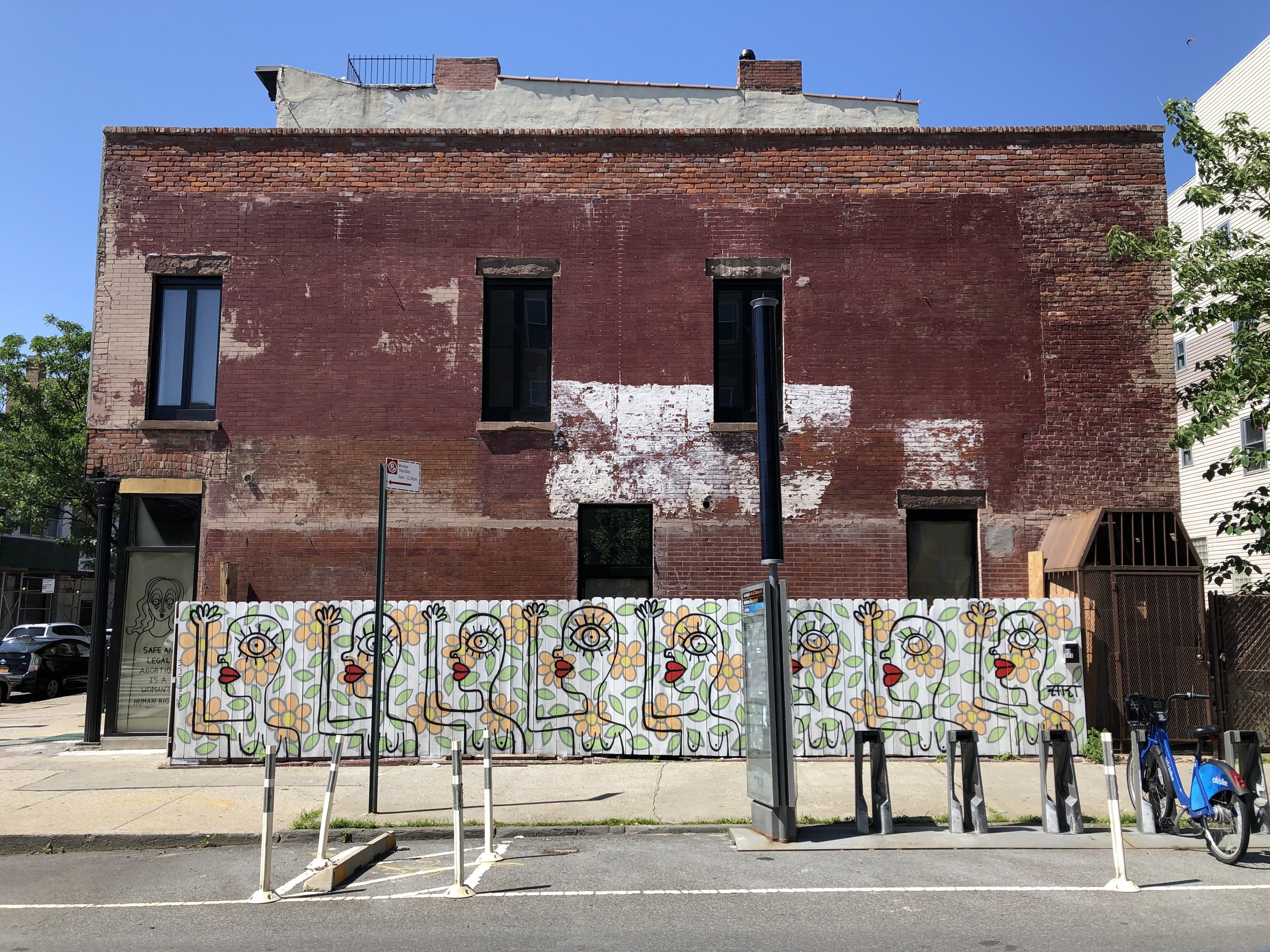  Fence Mural, Bedford Stuyvesant, Brooklyn NY  2019 