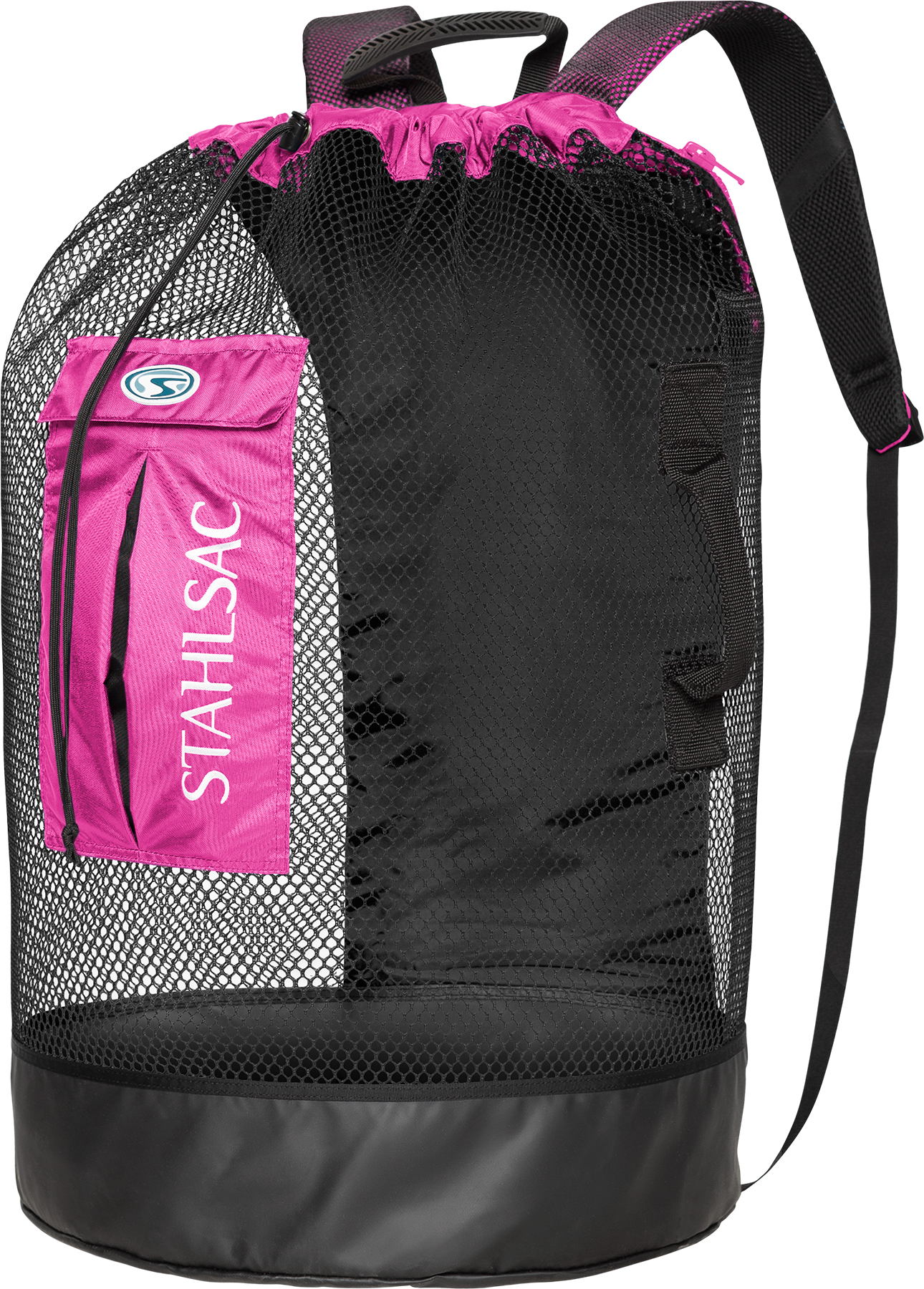 pink mesh backpack