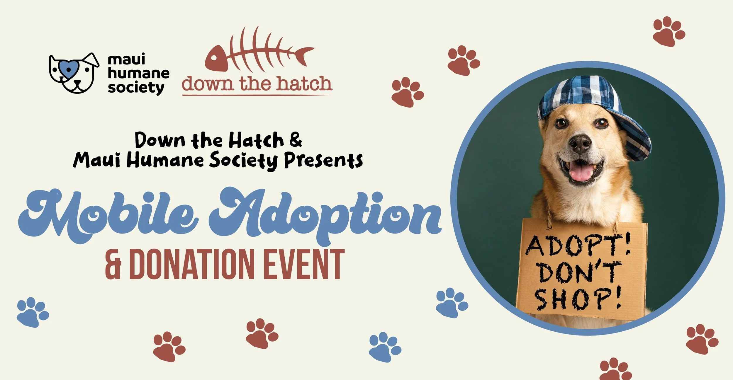 Mobile Adoptions at Down the Hatch with Maui Humane Society