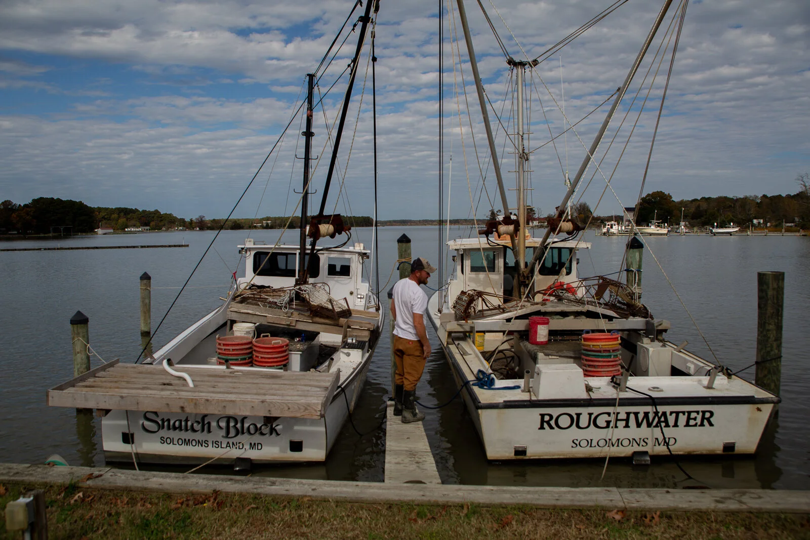  Captain Dale "Simon" Dean of Patuxent River Seafood packing his boats up after a day of oystering, Wednesday, Nov. 7, 2018 in Solomon Island, MD. As a part of the Dock to Dish nonprofit program, this local waterman supplies oysters to nearby restaur