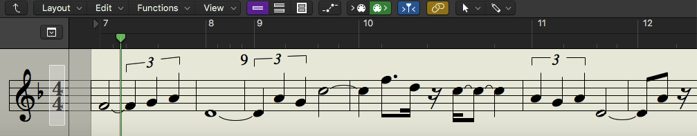 A melodic motif that is played by the Xiao. I might treat this like a theme, or possibly a counter melody to an Erhu part. 