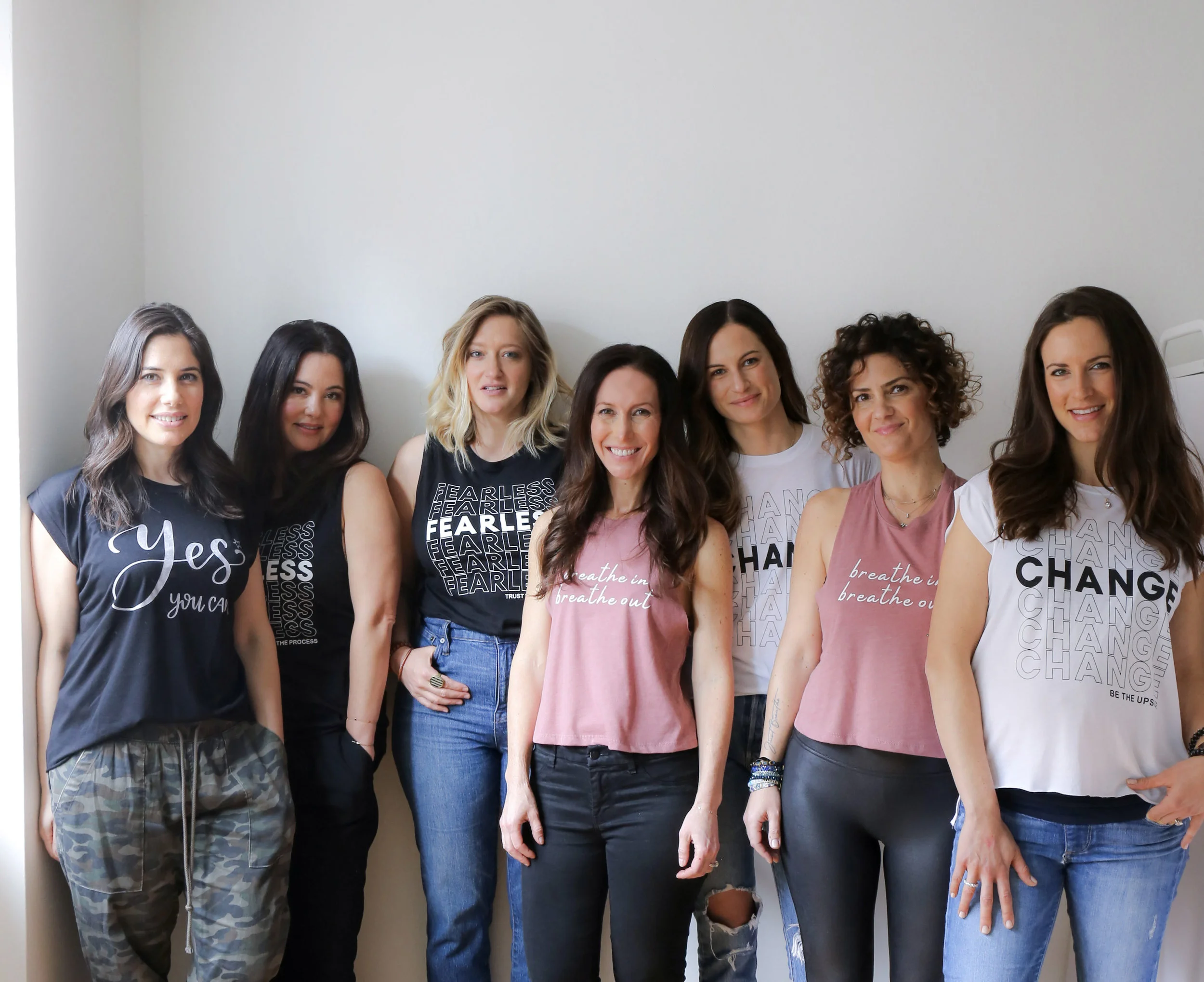 Fertility Warriors from L to R: Andrea Syrtash, Anthea King–Pascual, Jane Jolis, Nathalie Carpenter, Jennie Monness, Rebekah Rosler, Stephanie Rapp. Photo credit: Alexis Mera.