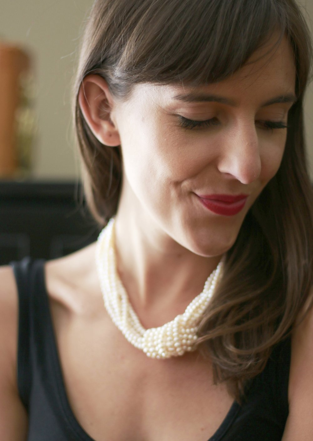 Uptown Chic Freshwater Knotted Pearl Necklace