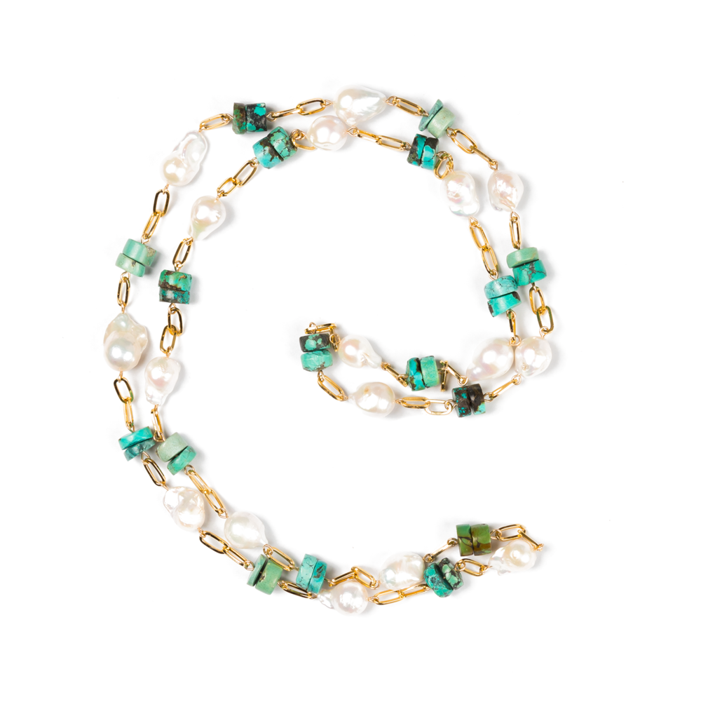 Chain of Baroque Pearls and Turquoise cropped.png