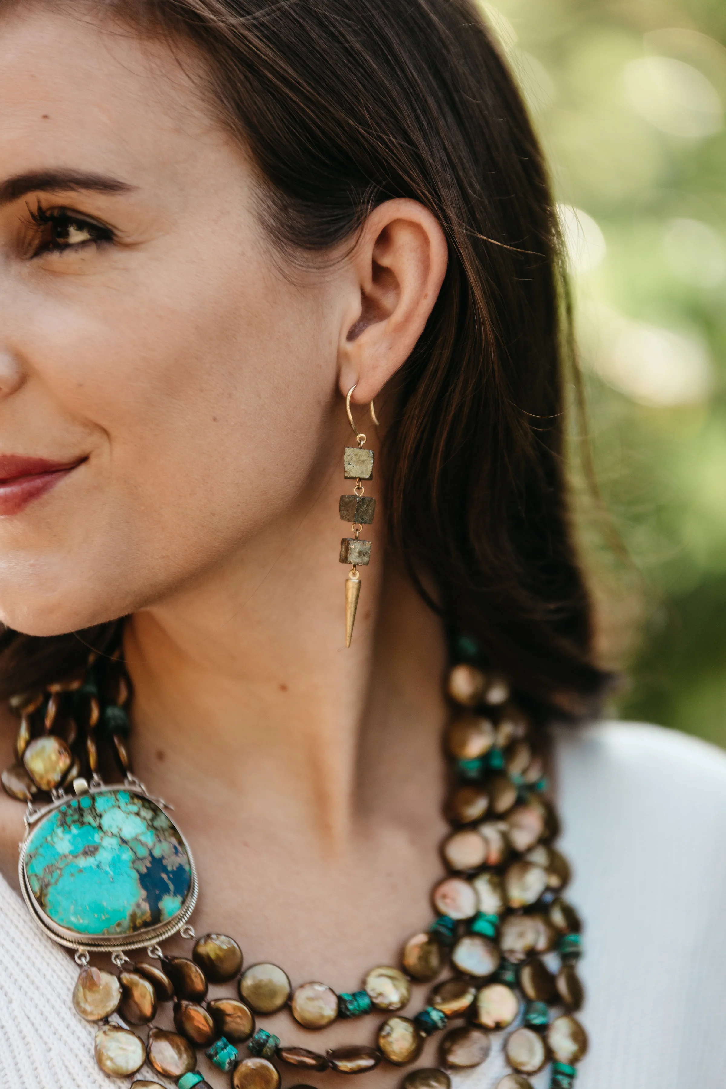 Dazzling Pyrite Earrings