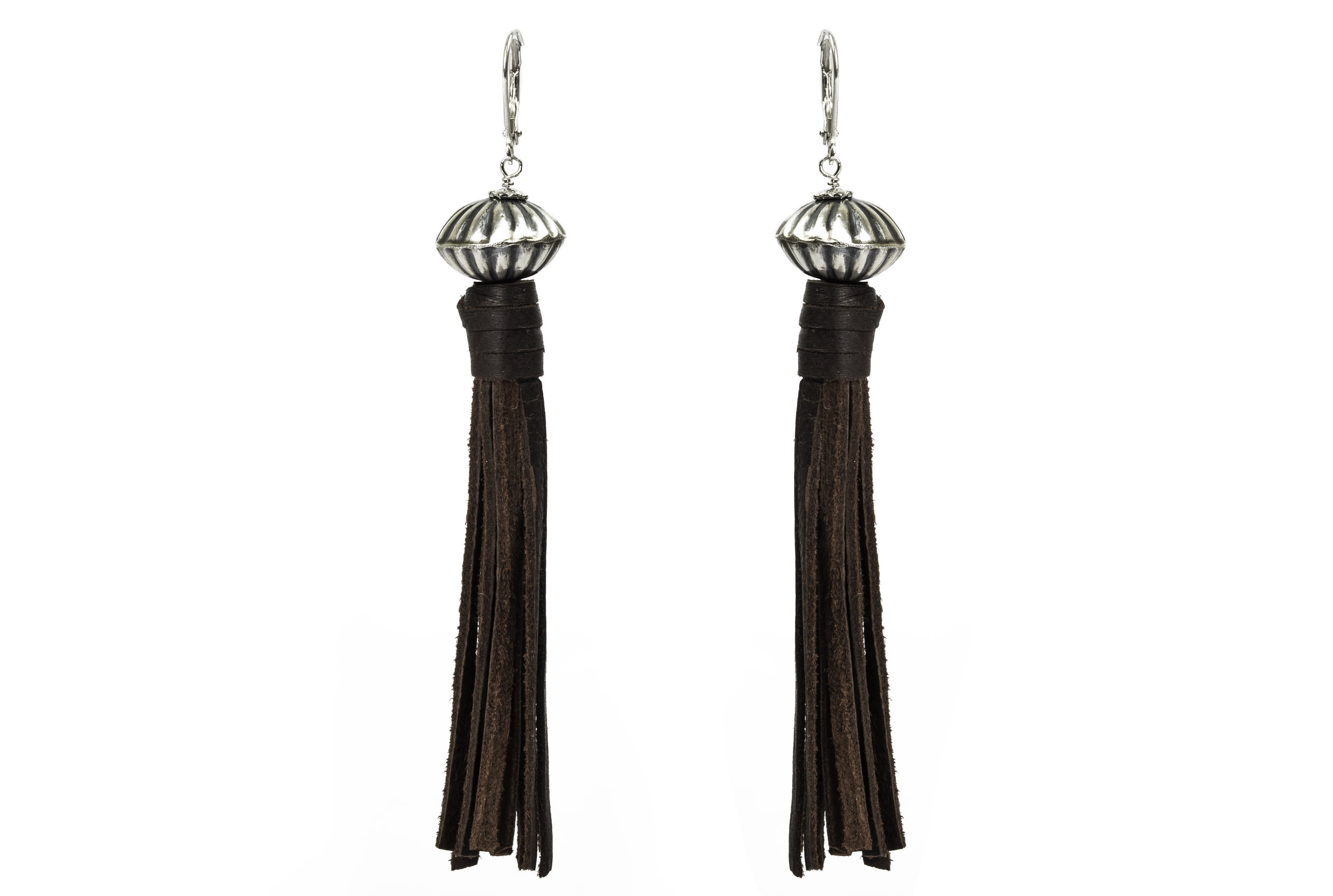 Suede Fringe Earrings | Beatrixbell Handcrafted Jewelry – Beatrixbell  Handcrafted Jewelry + Gift