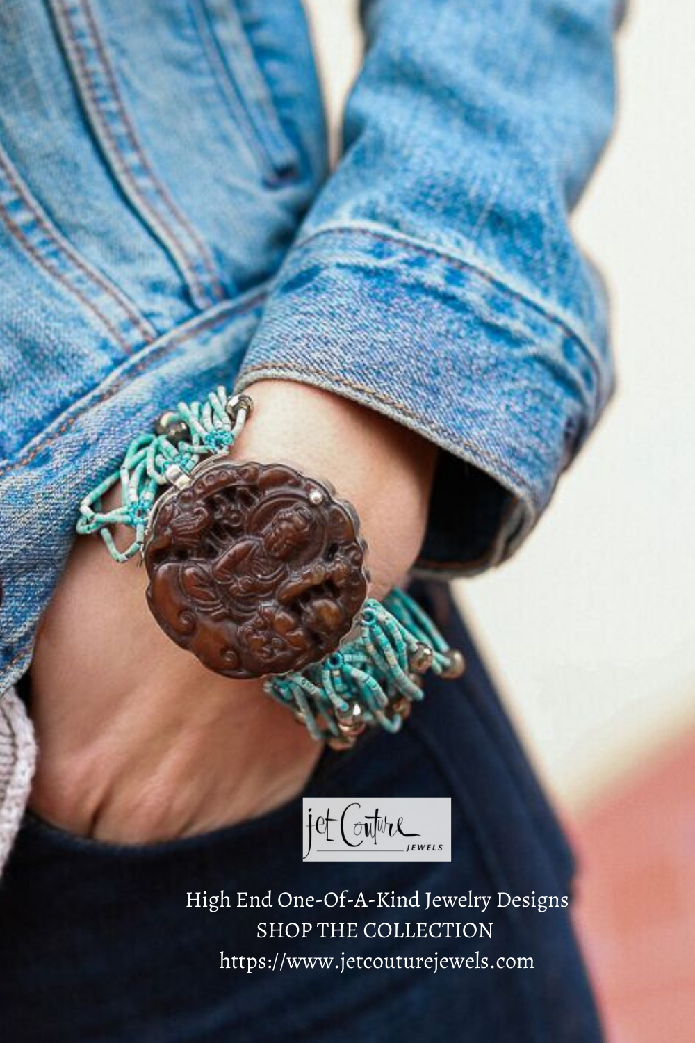 Multi Strand Handmade Turquoise Gemstone Bracelet — Jet Couture Jewels