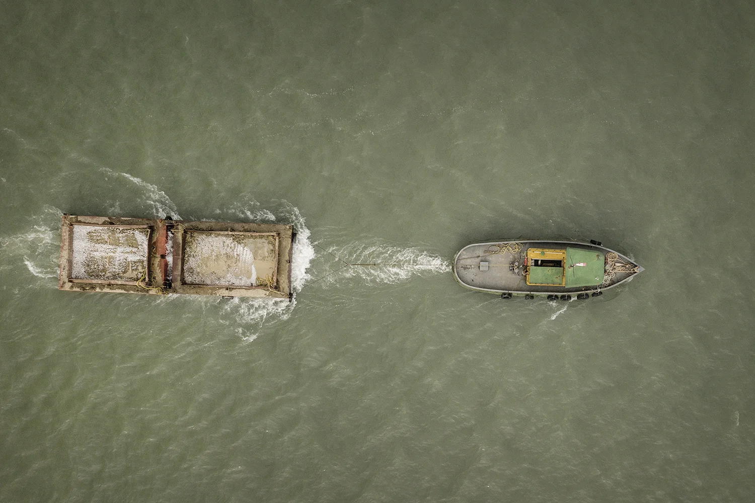 Tug boat in the river