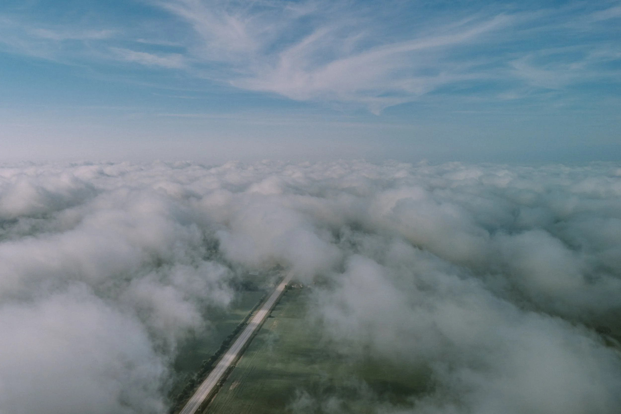 County Fog on a Hot Summer Day