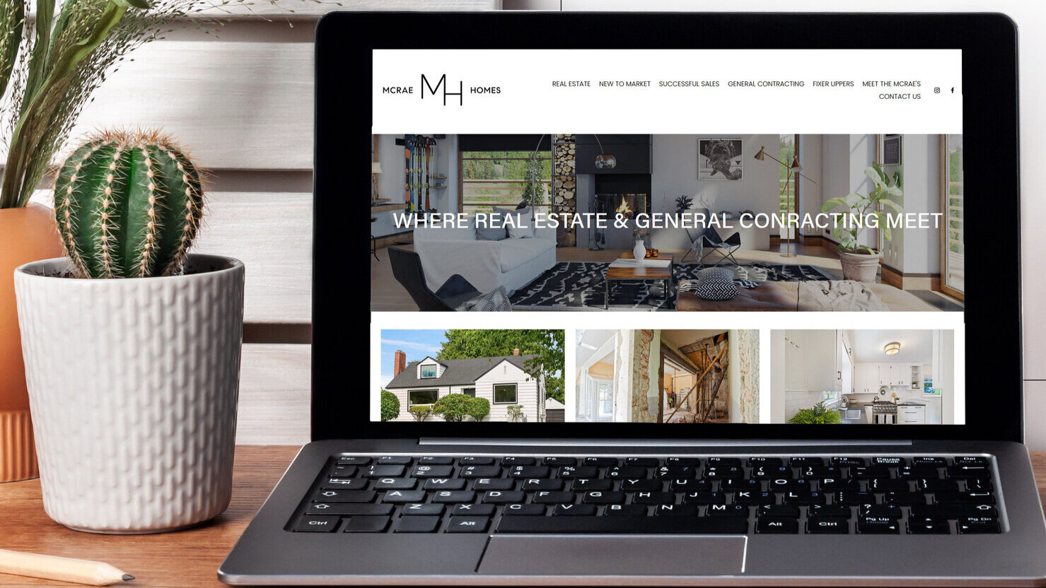 Web Design for McRae Homes