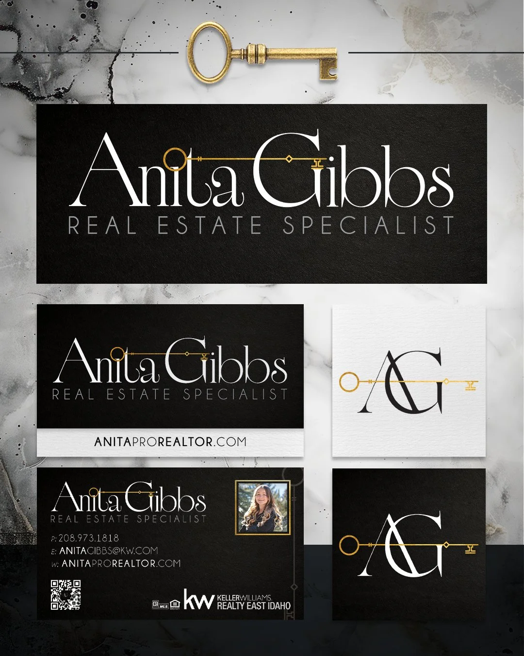 I am so UNBELIEVABLY proud to introduce this logo design for my incredible niece! She aced her exam and already has a giant listing! (*super proud auntie moment)

For her logo design we wanted a brand that spoke to luxury, but offered a comforting, h