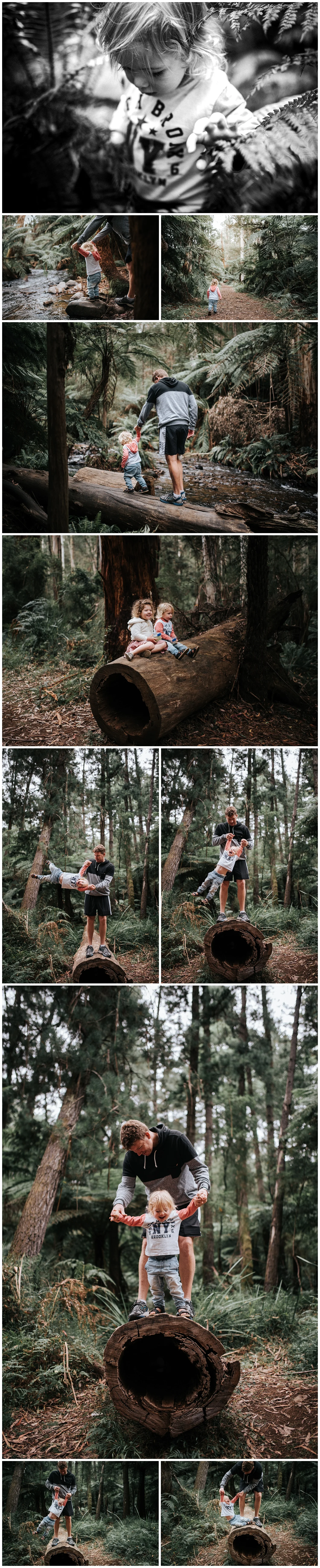 melbourne family photographer forest location