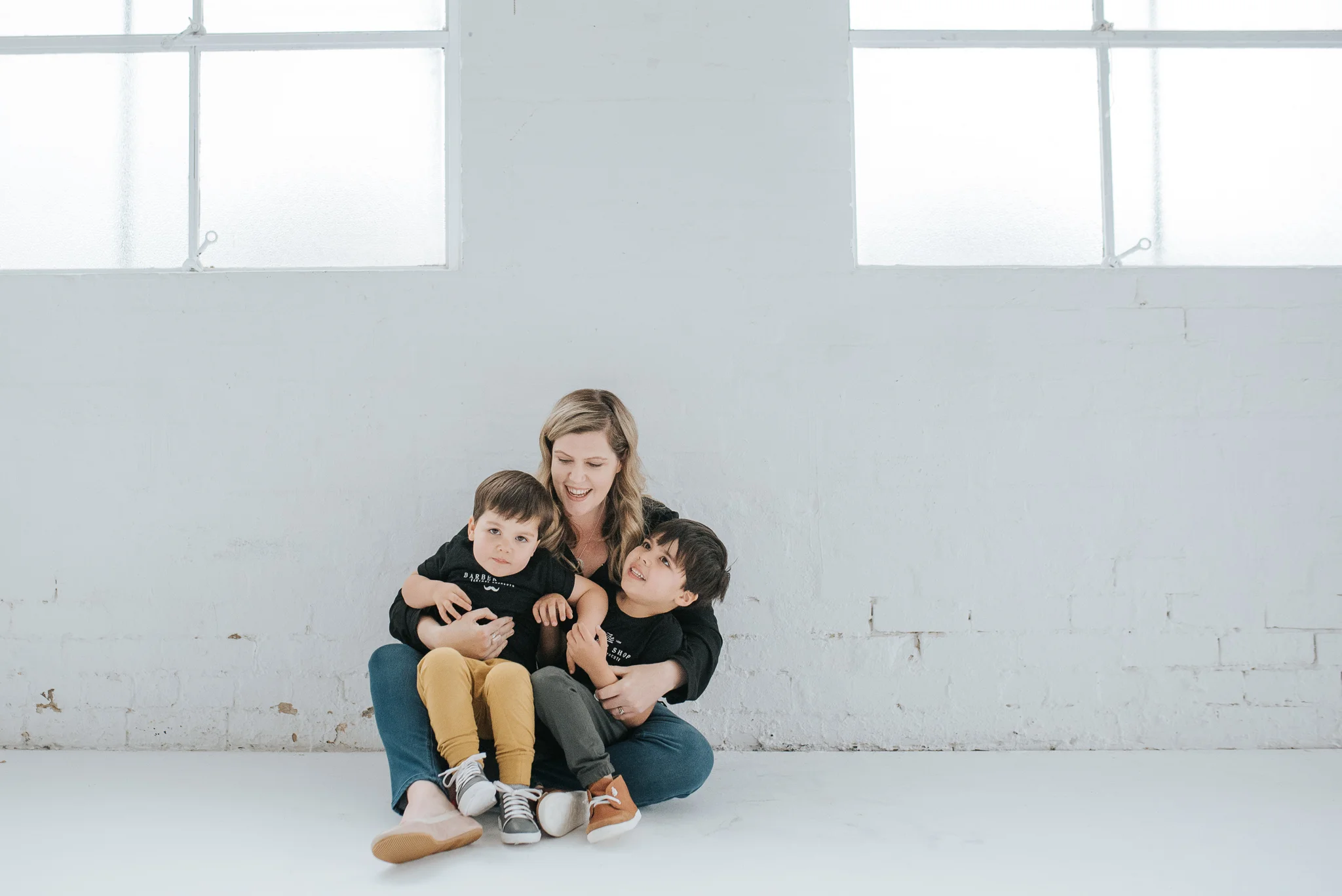 Sophie and her boys - Niko & Louis