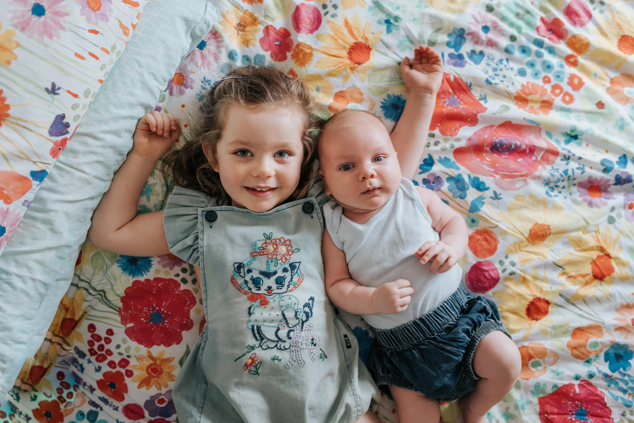 dish out the compliments - “ohhh you are the BEST big sister in the whole world, I love how gentle you are with your baby brother, how lucky is your baby brother to have you as his big sister”