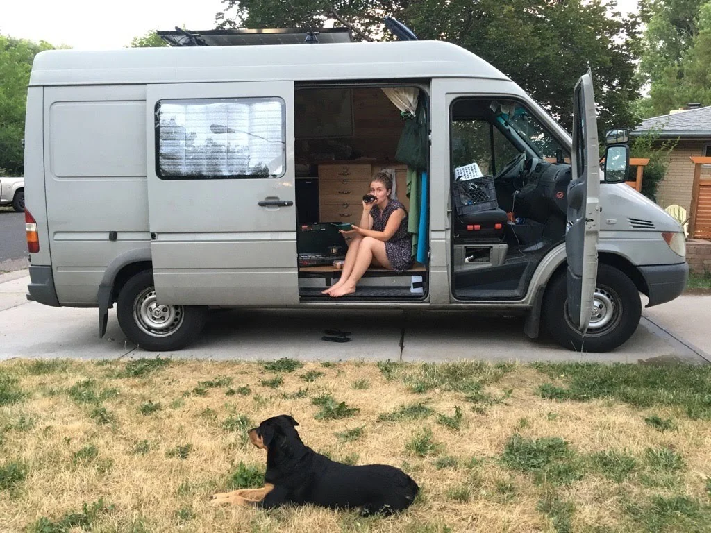 June 2016 on my first road trip in the van
