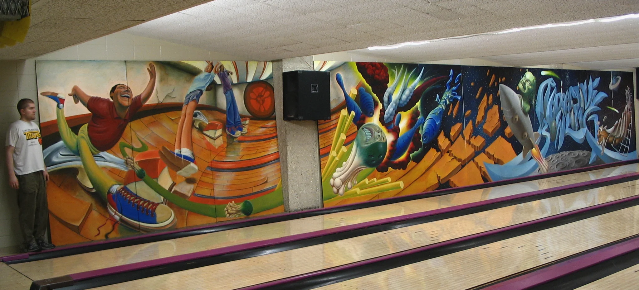 Oil on panel   8x48ft  2003