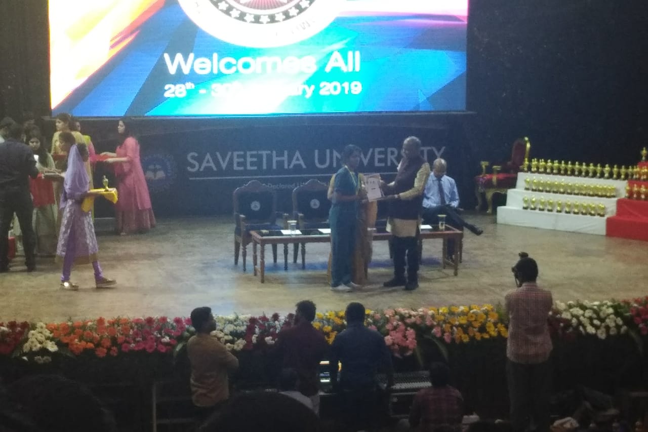 Best PG Poster Award (STAR SUMMIT 2019) - Post graduate student Dr. Shilpa Syam getting the ‘Best Poster Award’ for presenting poster in the STAR SUMMIT 2019