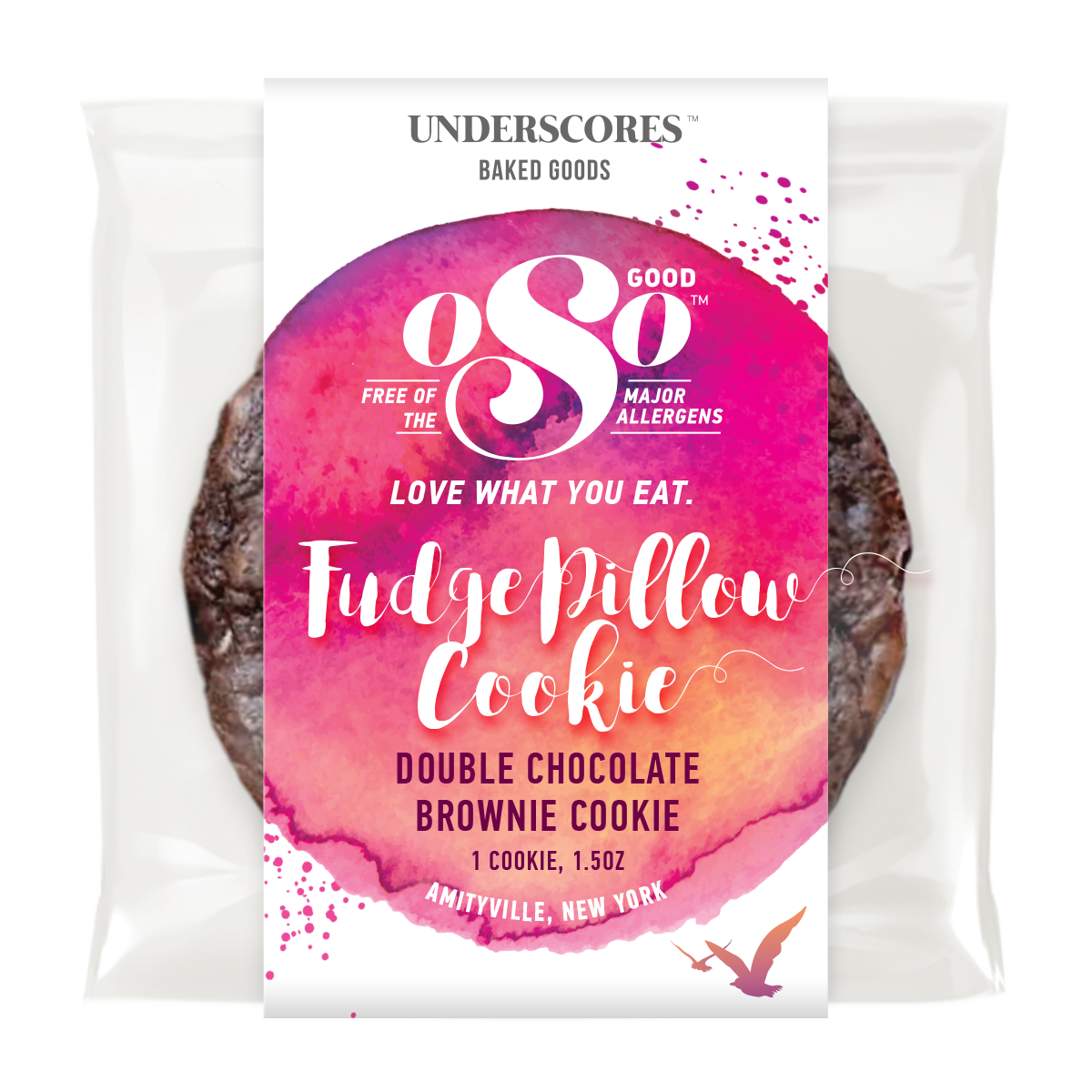 Free, Nut Free, Vegan, Allergy-Friendly Brownie cookie package