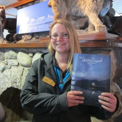 Fawn at the Info Centre