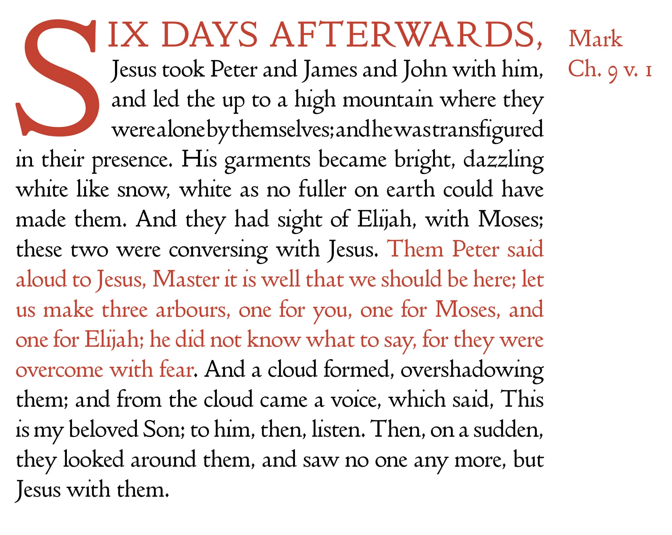The Transfiguration (Mark)