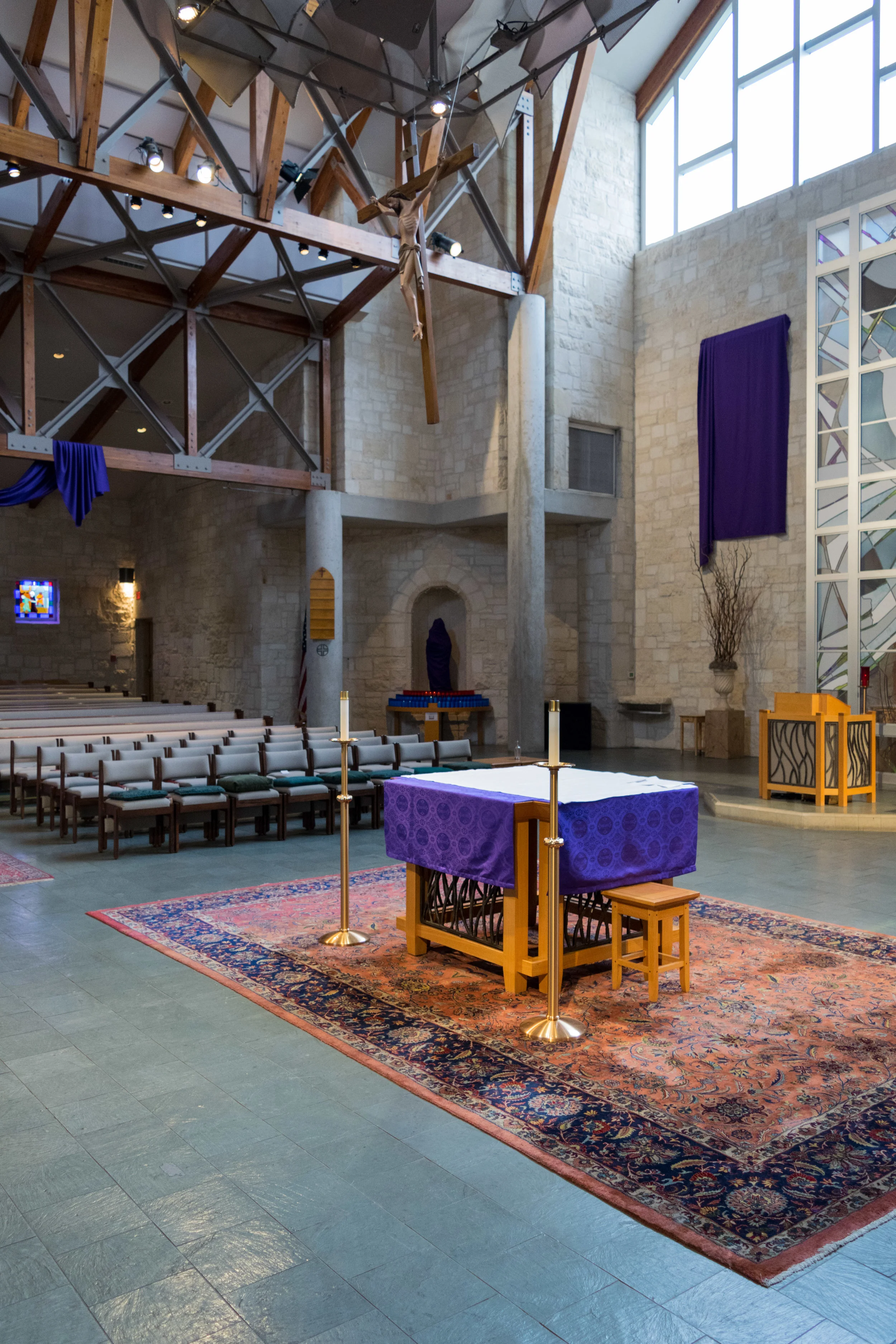 Lenten Veils at St Albert the Great, Austin