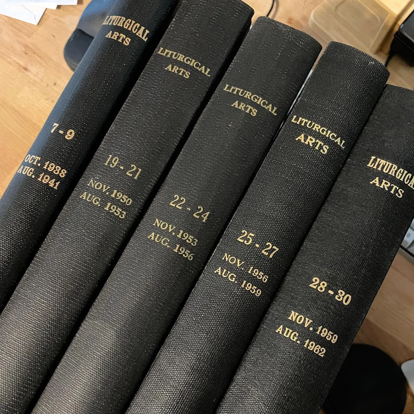 Happy Birthday to me. This may be my narrowestcasting possible, but in case there are any old book / liturgical nerds out there… Researching Jean Labatut and Jacques Maritain this summer and trying to find an article from Liturgical Arts and f